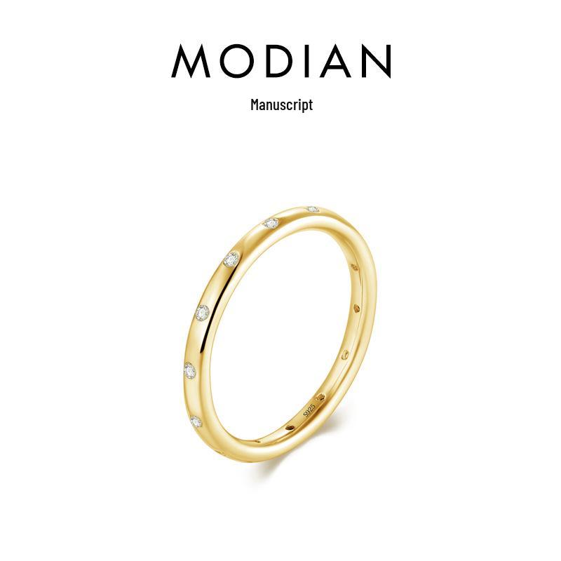 

Простое тонкое кольцо из стерлингового серебра 925 пробы в корейском стиле - Популярный европейский и американский стиль для пар US Size 6 золотой