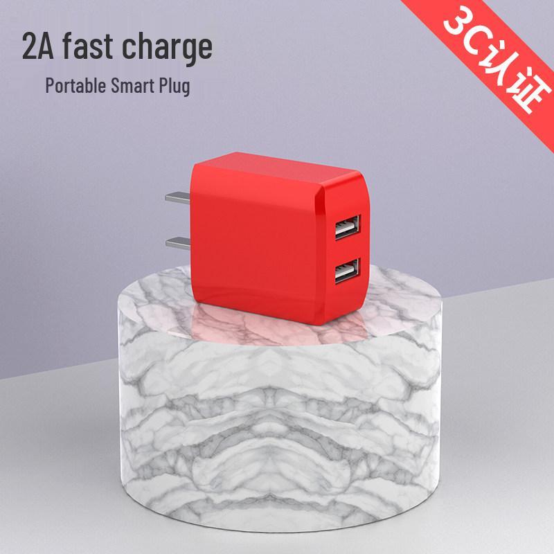 Macaron Color Dual-Port USB Charger 2A for Apple & Android