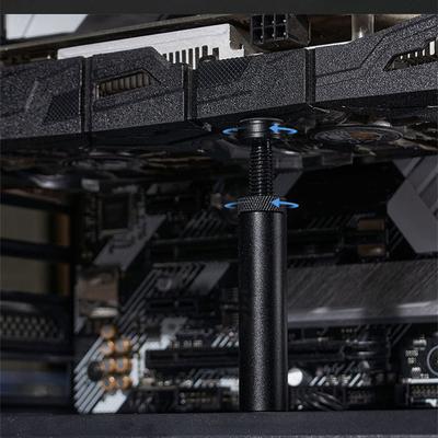 GPU Holder with Magnet Graphics Card Support Adjustable Telescopic Rotary Screw Liftable Video Card Sag Holder Aluminum Alloy