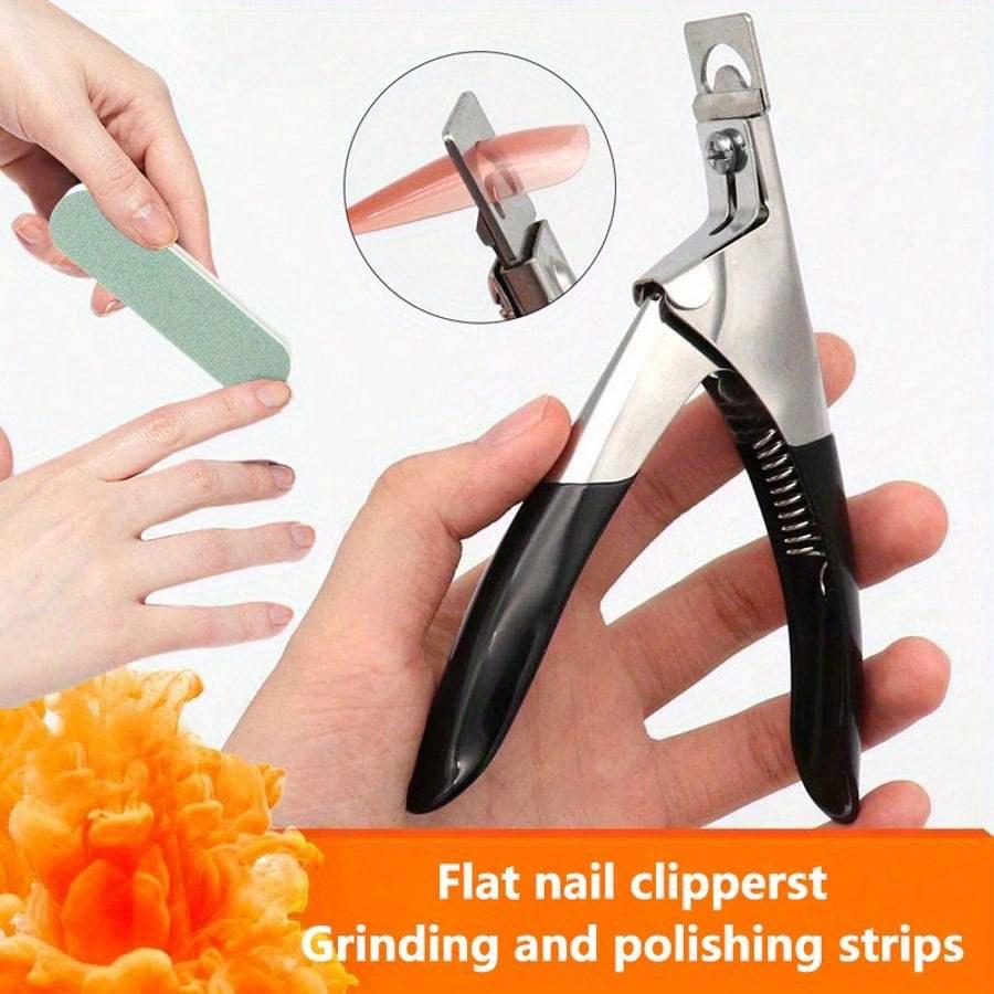 

Французские ножницы Двусторонняя полировальная пластина Нержавеющая сталь U-образные ножницы для ногтей Полировальная пластина для наращивания Обрезка ногтей 1pc Black разноцветный