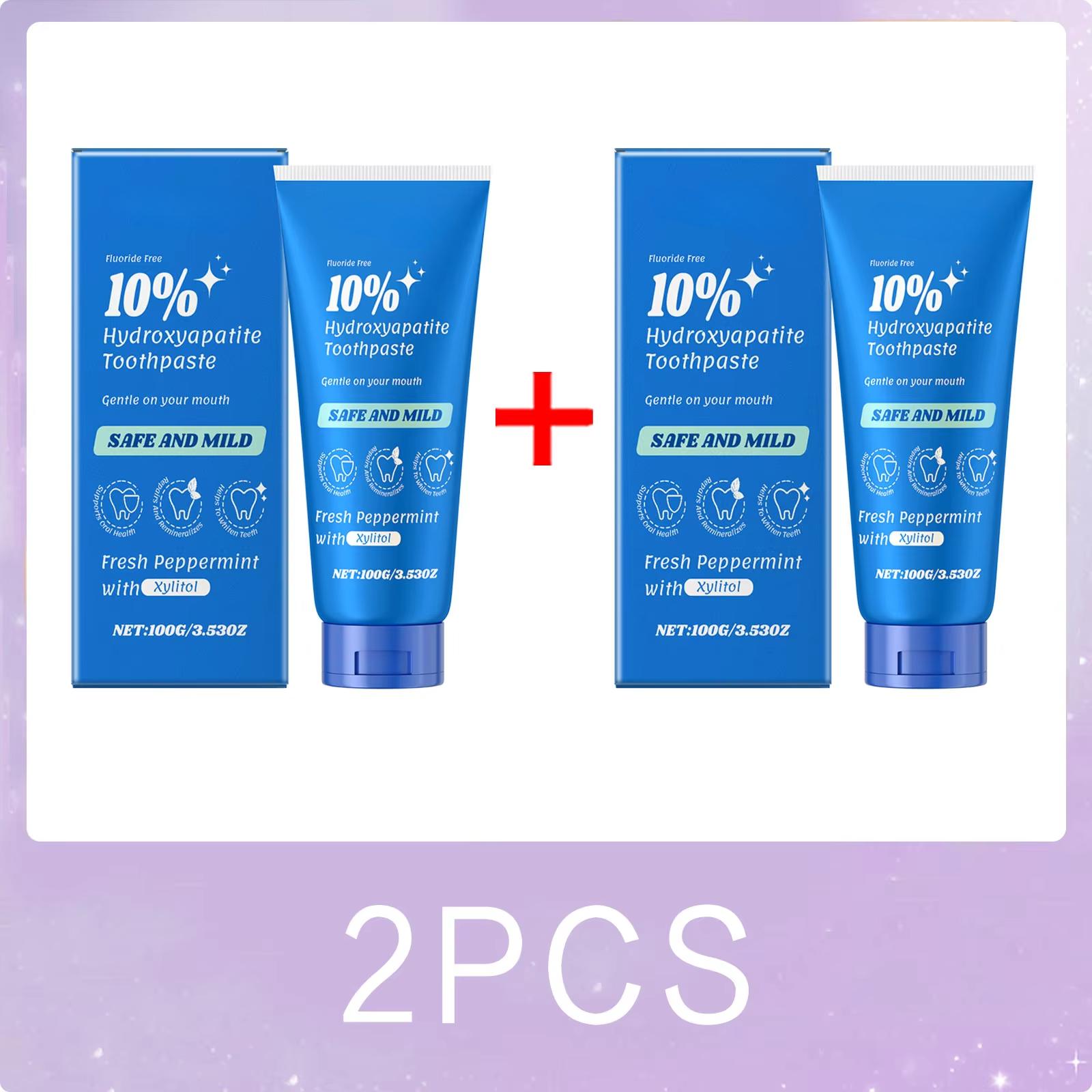 Zahnaufhellende Zahnpasta, erhellt, erfrischt, Minzgeschmack, verhindert Karies, entfernt Flecken, aufhellt empfindliche Zähne, Mundhygiene 2PCS blue