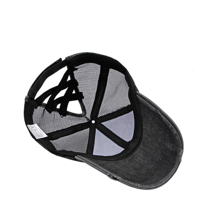 Summer Men Breathable Mesh Baseball Cap Outdoor Sports Running Snapback Cap Women Sunscreen Hat Ponytail Panama Cap Dad Hats