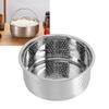 1Pc Stainless Steel Steam Basket with Handle Sugar Removal Rice Cooker Insert Steaming Rack for Food Egg Vegetables Fruits