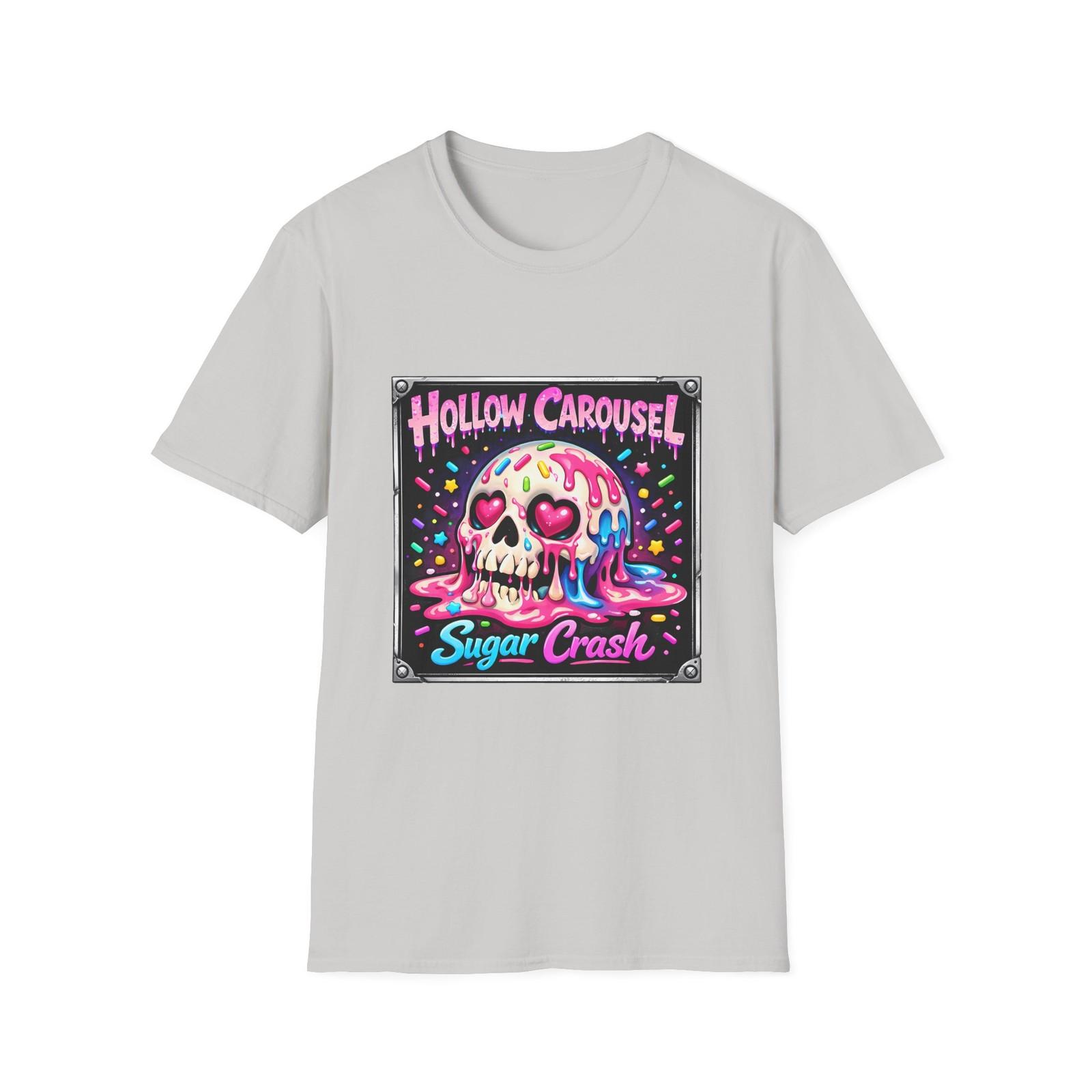 Unisex Softstyle T-Shirt Melting Candy Skull Sprinkles Album Cover Pop Music S разноцветный