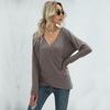 Women's V-Neck Knitwear, Long Sleeve