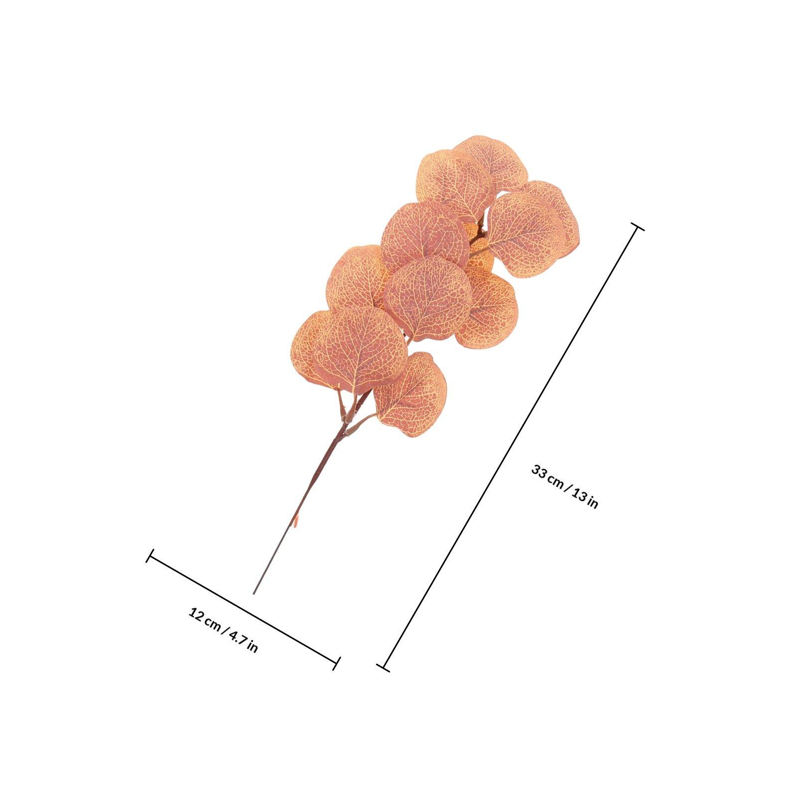 

4Pcs Delicate Artificial Eucalyptus Leaves Stems Multi-Function Faux Greenery for Living Room Bedroom Wedding Fall Decor Home