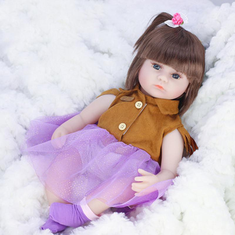 42cm hračka celotělová silikonová vodotěsná hračka do vany Populární panenky Reborn pro batolata Bebe Doll Reborn Lifelike Soft Touch