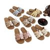 Internet celebrity fashion fairy wind beach sandals 2025 summer and autumn new French versatile flat casual one-word slippers