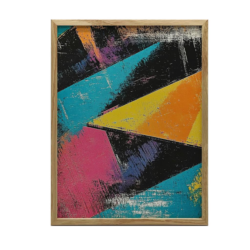 Odważne Kształty Odważne Kształty, 50X70 Cm, Rama Drewniana Jasny Dąb, Papier Matowy 230 Gsm