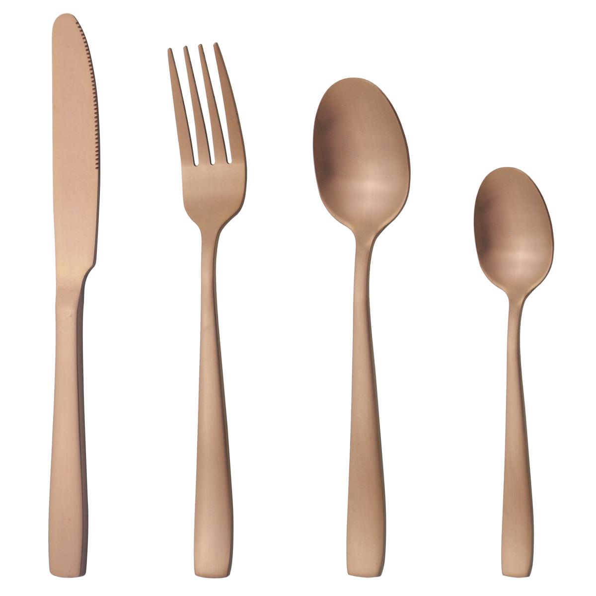 

Матовая посуда из черного золота, набор столовых приборов из нержавеющей стали в западном стиле, нож, вилка, чайная ложка, обеденный набор столового серебра, набор кухонной посуды розового золота