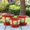 Resin Flower Pot Thickened Hydroponic Planter Durable Water Planting Pots