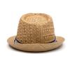 Summer Breathable Straw Hat Middle-Aged and Elderly Small Bowler Hat Outdoor Sun Hat Jazz Hat