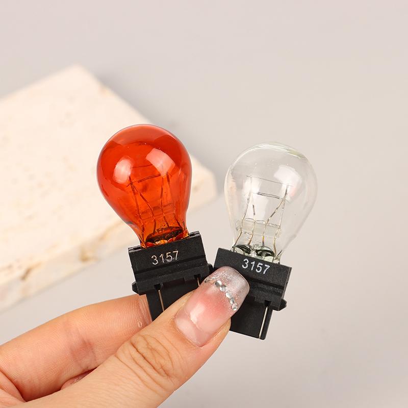 2Pcs 3157 DC12V 21/5W Car Brake Light Bulbs Halogen Lamp Quartz Glass Turn Signal Light Brake Lights Reverse Lamp Bulbs 7