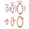 6pcs 2pcs Stainless Steel Irregular Geometric Oval Connectors Hollow Frame Bezel Charms for DIY UV Resin Earrings Jewelry Making