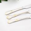 6People Vintage Gold Cutlery Set 18/10 Stainless Steel Tableware Set Knife Fork Tea Spoon Dinnerware Silverware Kitchen Flatware
