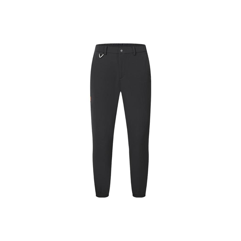 FILA Solid Color Straight Leg Woven Sports Casual Pants Men bottoms Deep-Black A11M347807F-BK