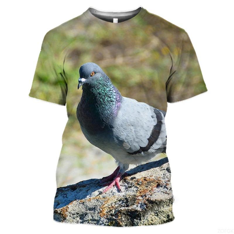3D Printed Mouse Cheese Raccoon T-Shirt For Men Cartoon Animal Pattern Tees Summer Loose Round Neck Tops T Shirts Short Sleeves