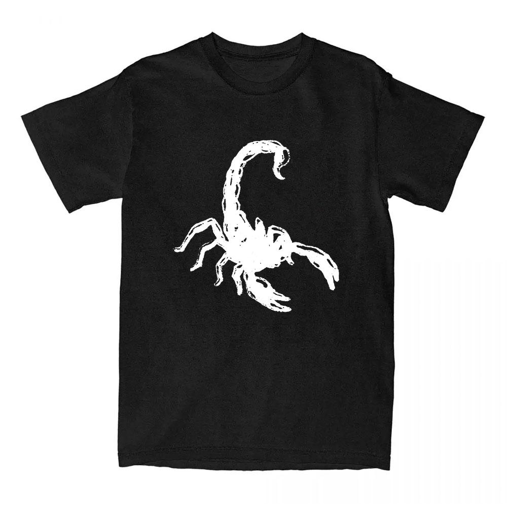 

Молодежные футболки Miko Do Not Disturb Хлопок Короткий рукав Графический принт Скорпион Модная Свободная Повседневная Женская Мужская Футболка Streetwear XXL