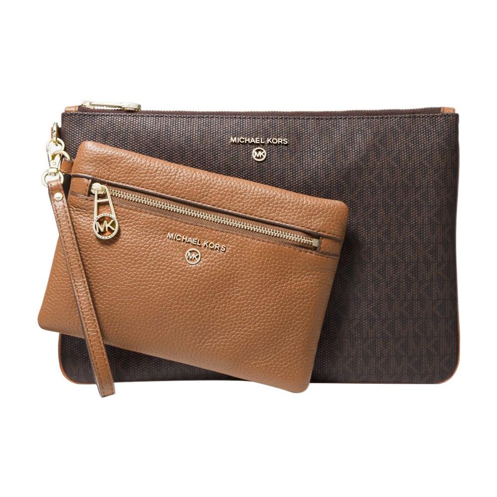 

Michael Kors MK Slater Monogram Zip Closure Cotton Coated Canvas Leather Trim Tote Bag Women tote bags Dark-Brown 32T1G04W3B-BRN-ACORN Basic Set (Bag+Dust Bag)