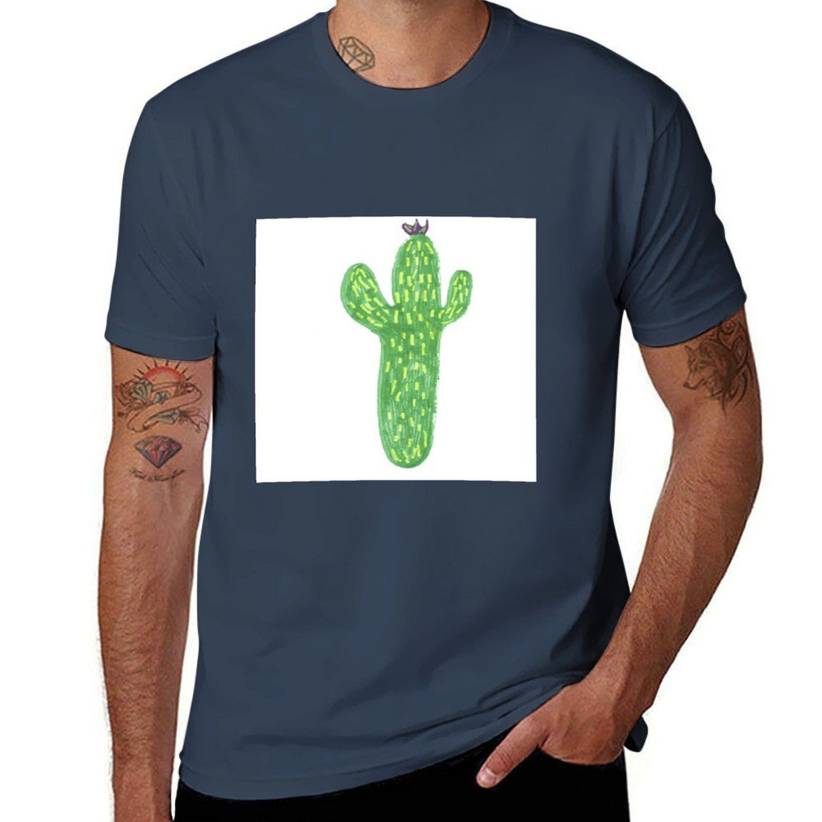 Cactus Tshirt Simple Print Design Tshirt S