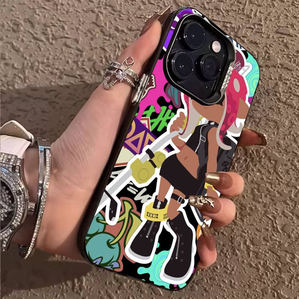 Game S-Splatoon Phone Case for iPhone 17,16,15,14,13,12,11,Pro,X,Xs,Max,Plus Shockproof Cover