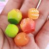10pcs Diy Mini Resin Orange Fruit Fake Food Miniatures Cute Mini Fruit Model Toys Accessories Embellishment Craft Gifts