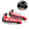 2Pcs Motorcycle Motorbike Handlebar Hand Guards Protector with Safety LED Light
