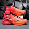 Guochao Youth Fly-woven Mesh Breathable Racing Running Shoes Men's and Women's Shock-absorbing Popcorn Soft-soled Sports Shoes Mesh
