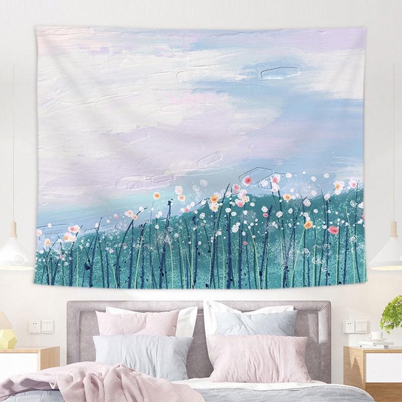 Home Decor Pink Moon Tapestry Background Fabric Oil Painting Dream Moon Room Decor Tapestry 230x180 cm alfombra de piso