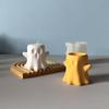 Halloween Candle Holder Silicone Molds Epoxy Resin Molds 3D Ghost Candlestick Molds Plasters Molds Casting Moulds