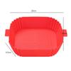 Silicone Air Fryers Oven Baking Tray Temperature Resistant Square Nonstick Pans Non-stick Disk Replacement Grill Pan Accessories
