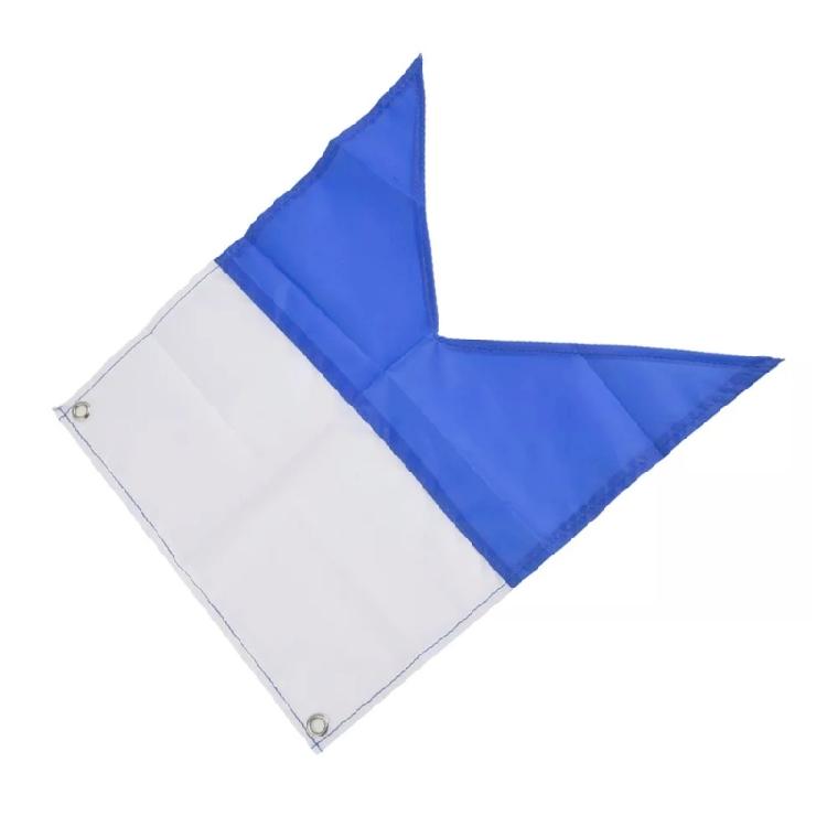 International Diver Flags Blue and White Diving Boats Flags Marker Marine Diving Warning Flags for Safety Reminder