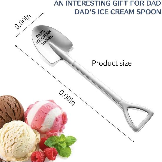 Father's Day Gifts,Gifts for Dad from Daughter Son,Stainless Steel Ice Cream Shovel for Dad Birthday Christmas Fathers Dad day Gifts