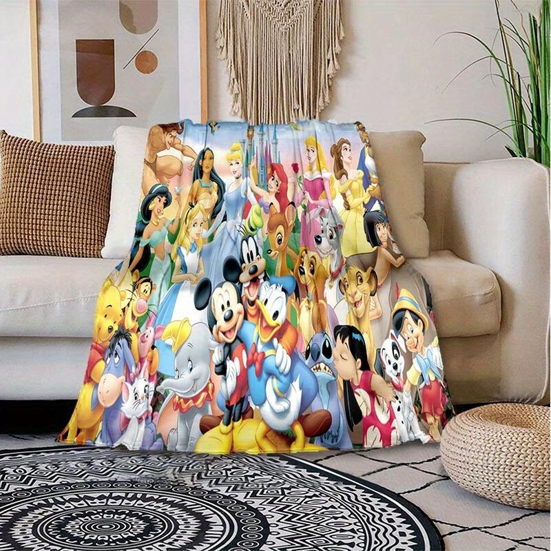 1pc Mickey Printing Blanket - Soft, All-Season Throw for Living Room, Bedroom,Personalized Gift with Adorable Cartoon Design
