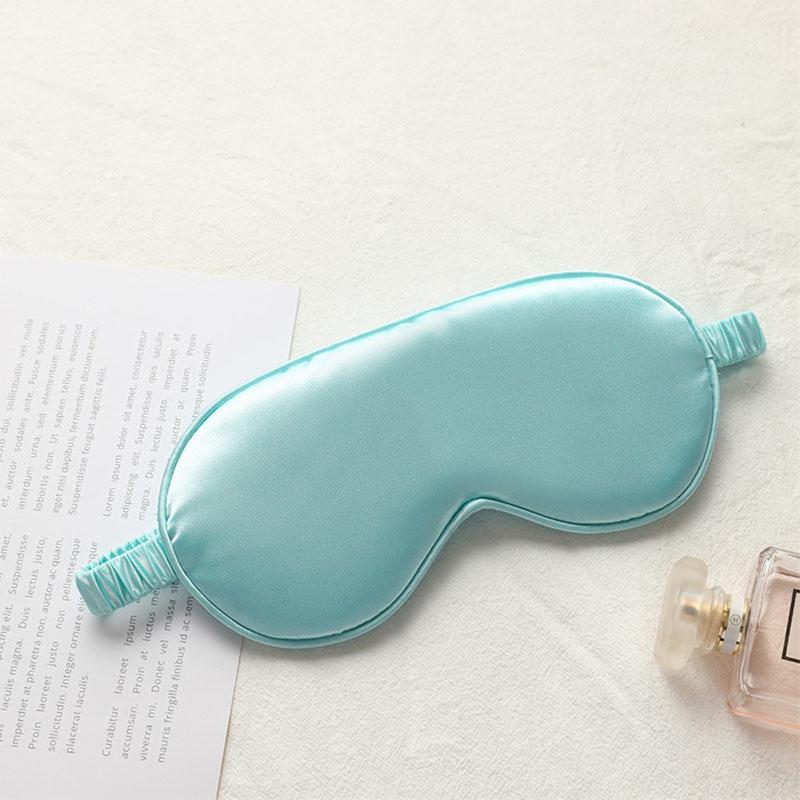 Shield Light Blindfolds Sleeping Eyepatch Double-Side Shading EyeShade Eye Mask Pure Silk