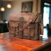 El yapımı erkek Hakiki Deri Vintage Dizüstü Messenger Evrak Çantası Çanta Satchel