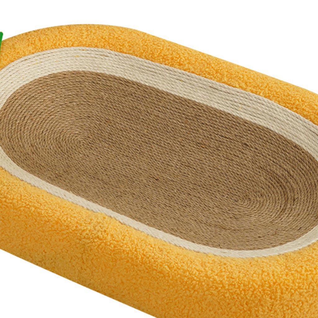 Pet Cat Scratcher Bowl Large Diameter Integrated Design Rugged Cat Scratching Pad Bed for Home