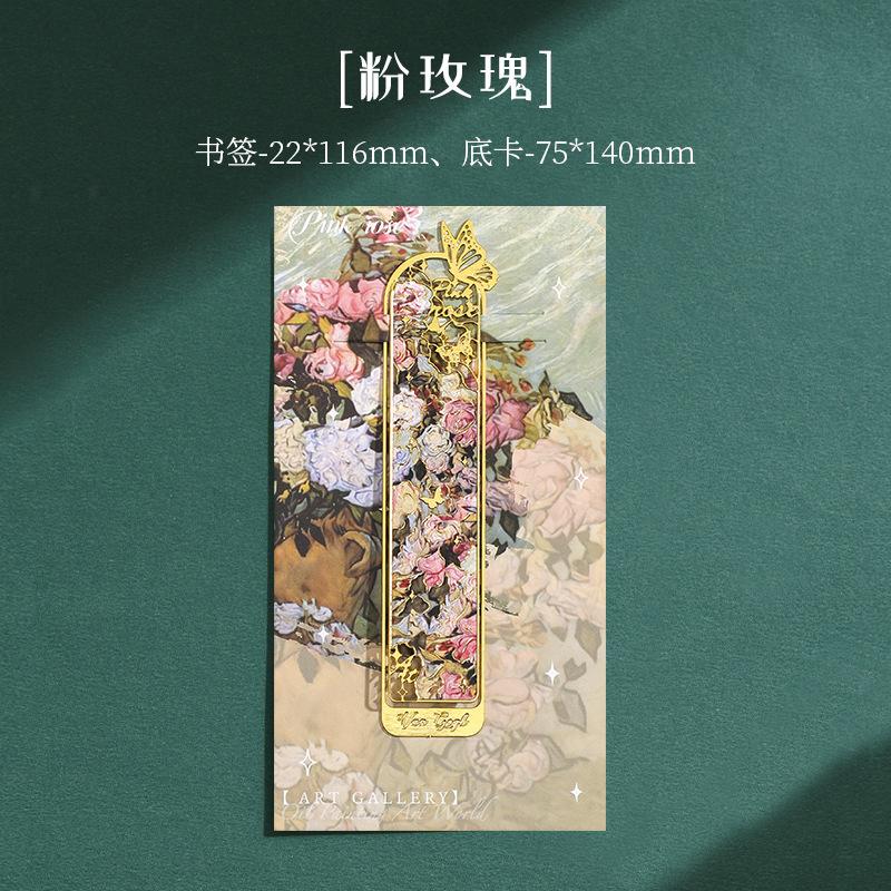 

10style Creative Painting Metal Bookmark Student Gift Tassel Pendant Reading Book Clip Stationery School Supplie Pagination Mark