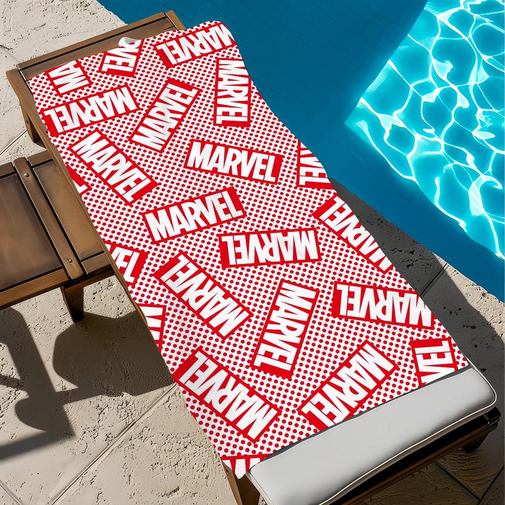 M-mARVEL-l logo anime Towel Beach Quick Dry Soft Pool Towels Gift for Travel Gym Shower Camping sports