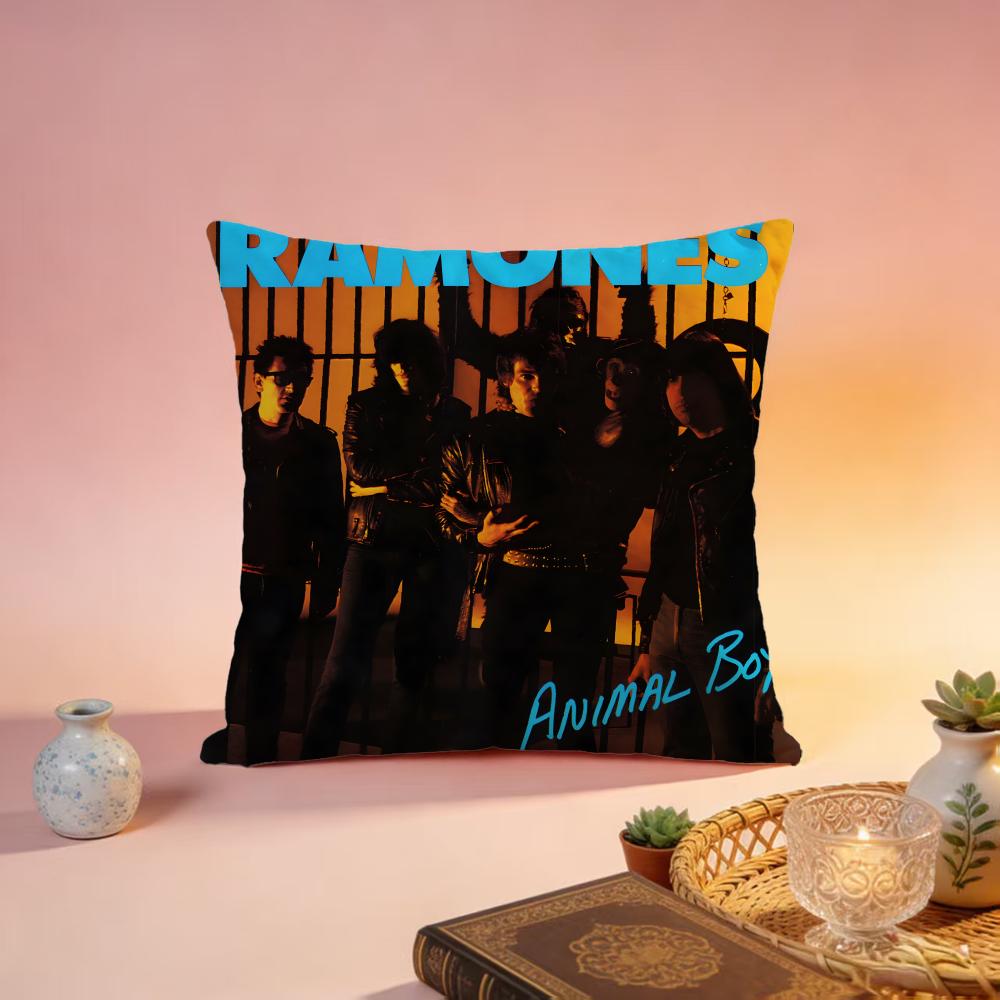 Trending RRamonesed Cushion Cover Premium SkinFriendly Pillow Case MultiPurpose for Home Office Travel