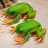 28/38Cm Lifelike Frog Plush Pillow Toys Simulation Cartoon Animal Stuffed Creative Tricking Props Home Decor Xmas Birthday Gifts