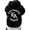 Men's Oversized Graphic Hooded Sweatshirt Letter Figure Print Hoodie Pullover Top