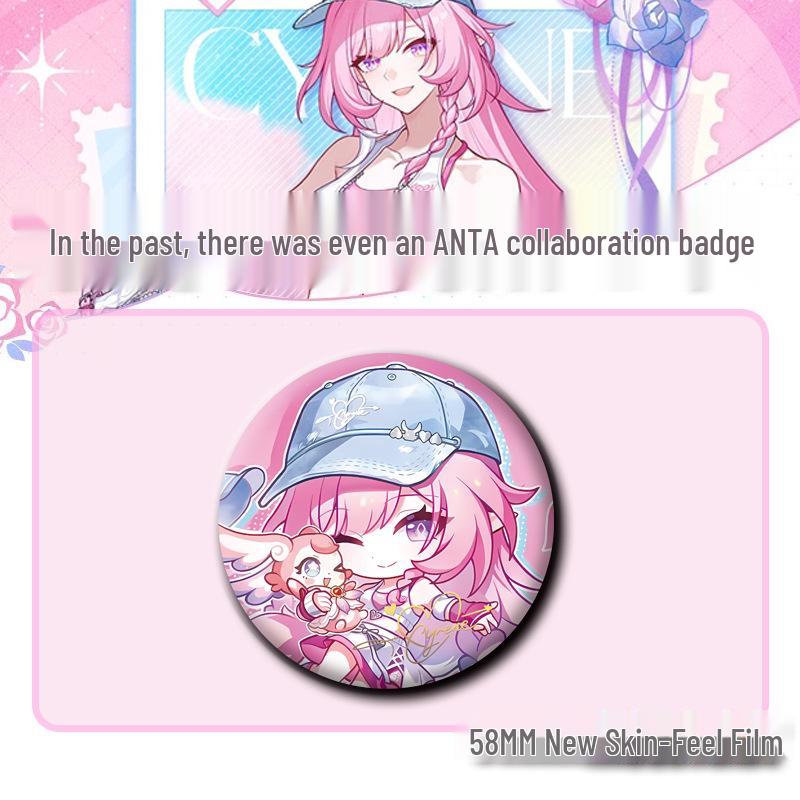 Old Lian x Anta Honkai Star Rail Badge Pin Standee Pendant Gift 58mm Old Lian x Anta Collaboration