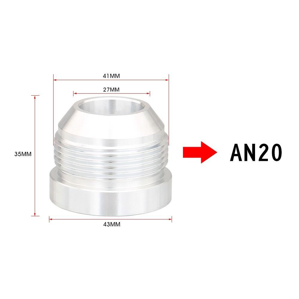 External Thread Straight Male Weld Fitting Adapter AN4-AN20 Weld On Fittting Bung Nut  Car