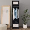Wardrobe Black 50x50x200 Cm Engineered Wood