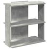 Bookshelf 3 Shelves Concrete Grey 60 x 30 x 60 cm Engineered Wood