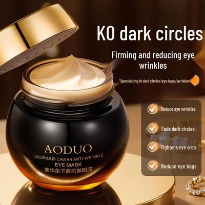 Audo Luxury Caviar Anti-Aging Eye Mask: Moisturizes, Firms, and Reduces Wrinkles for Tender Skin.