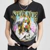 Stevie Nicks Rückseite Baumwolle T-Shirt Vintage Lustiges Geschenk für Männer Frauen HEISS Unisex T-Shirt