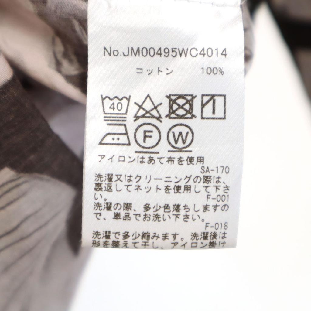 Maison Kitsune Photo Print Long Sleeve Cotton Shirt M Black Series Men's Used