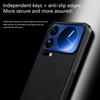 For Xiaomi 17 Pro Max Case PU + TPU + PC Phone Back Cover with Metal Lens Frame